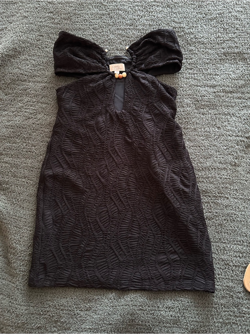 Camila Coelho black mini dress - small